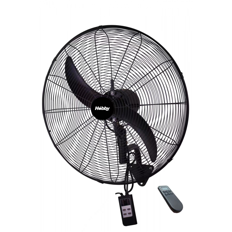 HOBBY HWF-80610 Βιομηχανικός Ανεμιστήρας Τοίχου με Τηλεχειριστήριο 50cm 160W (800610)